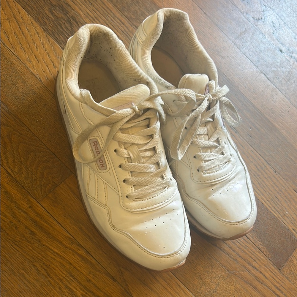 Reebok White Leather Sneakers
